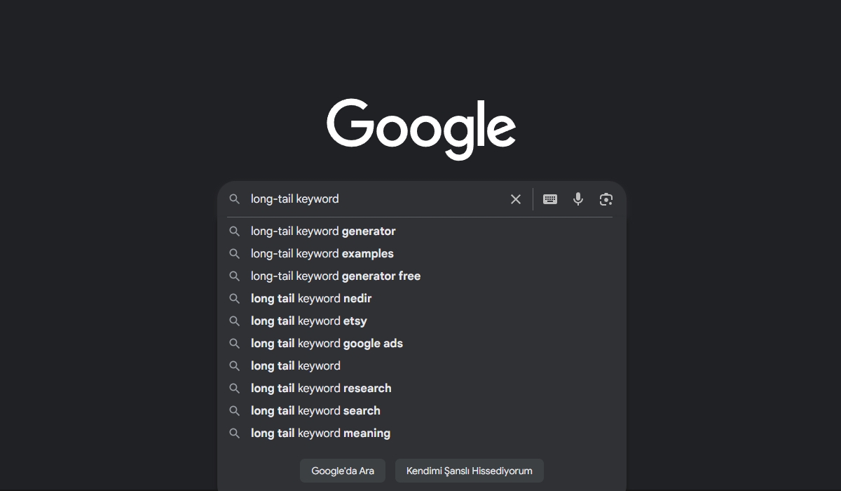 Long-tail keyword nedir